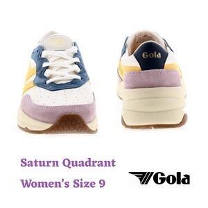 GOLA, Women’s, Saturn, Quadrant Sneakers, Size 9, SOLD OUT on Gola, NEW in BOX!